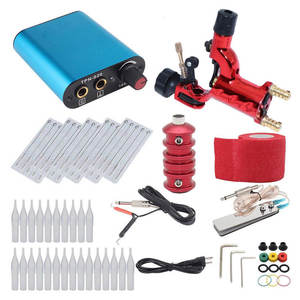 Kit de Machine à tatouer, motif <span class=keywords><strong>libellule</strong></span>, 7 couleurs, aiguille de <span class=keywords><strong>tatouage</strong></span>, accessoires de maquillage, jetable, avec aiguille - Product Image 1