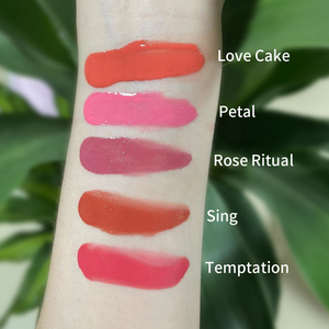 OEM al por mayor cosméticos <span class=keywords><strong>5</strong></span> colores mate mejilla tinte vegano impermeable Gel crema colorete Etiqueta Privada maquillaje pigmentado líquido rubor - Product Image 3