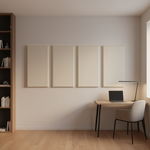 Paneles Acústicos de Poliéster Beige de 2 Pulgadas de Grosor, 23.6 x 11.8 Pulgadas, Autoadhesivos, Diseño Minimalista para Insonorización de Hogar y Oficina - Product Image 2