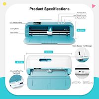 Machine de découpe automatique de vinyle Likcut S41, format A4, machine intelligente pour créer des autocollants, pour projets de bricolage et de décoration intérieure