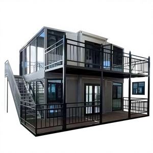 Casa Contenedor Prefabricada, Portátil, Expandible, de 40 pies, con Paneles Sándwich de Acero - Product Image 1