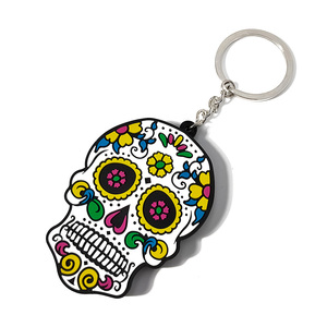 Custom Logo 2d Soft Pvc Plastic Keychain Metal Gift Anime Rubber Key Chain 3D Silicone Rubber Key Ring Rubber Pvc Keychain