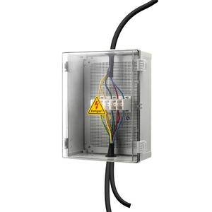 Boîtier <span class=keywords><strong>de</strong></span> protection étanche PHLTD en ABS pour montage mural, couvercle <span class=keywords><strong>de</strong></span> charnière, boîte <span class=keywords><strong>de</strong></span> jonction en plastique, coque pour instrument électronique météorologique - Product Image 5