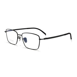 إطار نظارات كلاسيكي مربع الشكل للجنسين، خفيف الوزن للغاية، مصنوع من التيتانيوم النقي، مع عدسات AC مطبوعة، نظارات قراءة بإطار كامل للبالغين - Product Image 6