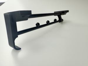 250-500mm Schwerlast-Metall-Auszugsschiene Eisenkugel-Abstandshalter Platzsparende Wandmontage Einzeldämpfer-Schiene für Kleiderschrank - Product Image 4