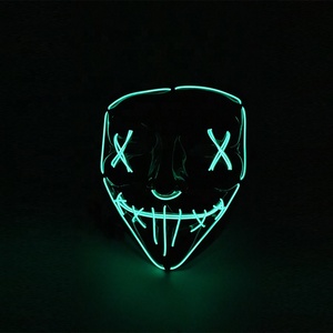 Halloween Noël Allumer EL Masque LED <span class=keywords><strong>Purge</strong></span> Masque Pour <span class=keywords><strong>La</strong></span> Fête Costumée - Product Image 4