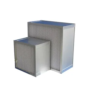 China Manufacturers Laminar Flow Hood 99.999% Absolute Deep Or Mini Pleated Box Filter HEPA And ULPA Filters For Cleaning Room