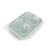 Moule à glaçons en silicone de qualité alimentaire, design spécial, largement utilisé, pour sucettes glacées maison en forme d'ours, facile à démouler, vente en gros
