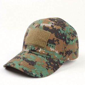 Gorras de Béisbol Tácticas de Camuflaje para Pesca al Aire Libre, Gorras de Béisbol con Apliques Bordados y Parches Mágicos Personalizados - Product Image 6