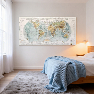 Meilleures ventes Impression numérique à l'huile originale moderne Impression de <span class=keywords><strong>carte</strong></span> haute définition sur toile pour la décoration intérieure - Product Image 4