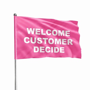 Drapeau de voiture extérieur personnalisé en polyester à double couture, imprimé sur mesure, conception gratuite, vente en gros - Product Image 1