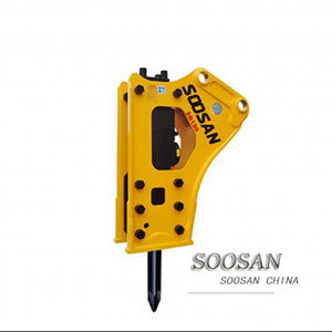 Yantai para Martillo Hidráulico <span class=keywords><strong>Soosan</strong></span> <span class=keywords><strong>SB130</strong></span>, Diámetro de Herramienta de 165 mm, Tipo Lateral/Superior/Silencioso para Excavadoras, Componente Principal del Motor - Product Image 1