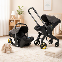 Berceau, landau, poussette et siège auto 4-en-1 pour bébé de 0 à 6 mois (modèle S800 en alliage d'aluminium) Identique à Dannas