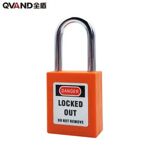 Qvand 38Mm Veiligheidsvergrendeling Gelijk Hangslot Rood Lock Out Tag Out China Lockout Loto Apparaten Osha Tagout Isolatie