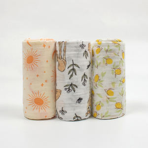 New GOTS Organic Cotton Muslin <strong>Bedsheets</strong> Print Newborn Bedding <strong>Cot</strong> Baby Crib Fitted Sheets Provide Samples - Product Image 1