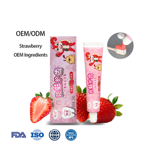 <span class=keywords><strong>Fluoride</strong></span> chống khoang hữu cơ trẻ em kem đánh răng nhà bán buôn biểu tượng tùy chỉnh Probiotic Xylitol dâu có hương vị trẻ em - Product Image 1