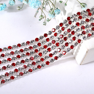 Chaîne de strass 2,5 mm colorée à griffes pour coque de téléphone, accessoires pour cheveux, décoration de vêtements, fournitures de fabrication de bijoux DIY - Product Image 3