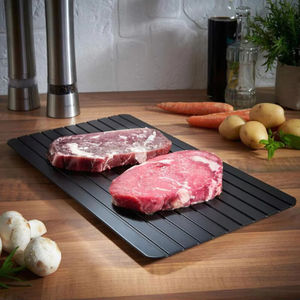 Plateau de décongélation rapide pour aliments congelés, plateau d'eau pour décongeler rapidement les steaks, plaque spéciale en aluminium pour décongeler rapidement la viande - Product Image 6