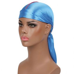Durag en satin extra long pour hommes, foulard doux et soyeux, bonnet de designer pour 360 Waves - Product Image 2