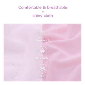 ODM OEM set pakaian tidur wanita desain terbaru gaun malam Mesh merah muda indah gaun malam sentuhan intim - Product Image 3