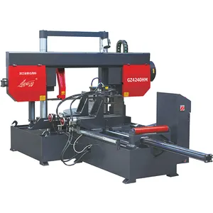 Cortadora de cinta de Metal GZ4240HM CNC, cortadora de ángulo automática, Horizontal