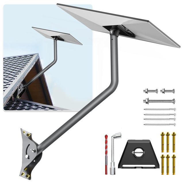 Aluminium Starlink Gen 3 Wall Mount Compatible with V3 Starlink Standard Dish Adjustable Dish Mounting Kit Gen 3 Pipe Adapter