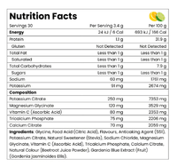 OEM Suppléments nutritionnels pour sportifs Boisson en poudre Électrolyte de calcium Hydratation Minéraux Énergie Caféine Soutien immunitaire Protéines