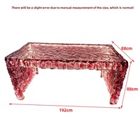 Mesa de Comedor/Barra Nórdica de Resina Transparente Hecha a Mano, Duradera y Multiusos, con Centro de Mesa de Cristal Luminoso Integrado