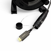 Câble Fibre Optique Tactique Blindé HDMI 2.1 AOC 48 Gbit/s 8K60 4K120 HDR pour Mur LED Extérieur, Location de Scène et Studio de Diffusion
