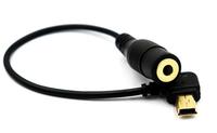 Câble adaptateur de microphone en PVC tressé avec conducteur en cuivre étamé, Mini USB 3.5mm, avec support de téléphone pour GoPro Hero3 Black