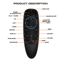 Nuevo G10S Pro BT5.0 Air Fly Mouse, Control Remoto Inalámbrico Inteligente con Voz, Giroscopio, Retroiluminación, Aprendizaje IR, Air Mouse para Android TV Box
