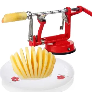 2021 1套3in1水果工具苹果Slinky机削皮器水果切割机切片机厨具苹果去皮机 (00153)