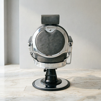 Fauteuil de Barbier Professionnel en Cuir Robuste et Pivotant pour Hommes