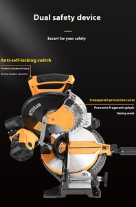 Machine de découpe de <span class=keywords><strong>bois</strong></span> de <span class=keywords><strong>scie</strong></span> en aluminium multifonctionnelle <span class=keywords><strong>électrique</strong></span> de 10 pouces 255MM avec onglet <span class=keywords><strong>à</strong></span> 45 degrés pour le travail de l'aluminium - Product Image 6