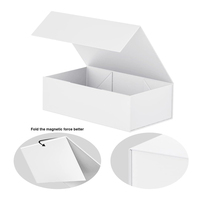 Boîte cadeau personnalisée papier emballage luxe grande boîte cadeau rigide pliable à fermeture magnétique avec couvercle