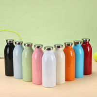 Bouteilles d'eau isothermes en acier inoxydable de 500 ml personnalisées en gros, tasses à lait pour enfants de qualité alimentaire pour la maison et l'école