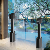 Torniquete de Acceso Residencial de Canal Ancho Personalizable y Elegante, Puerta Automática con Tarjeta RFID para Personas Mayores y Usuarios en Silla de Ruedas