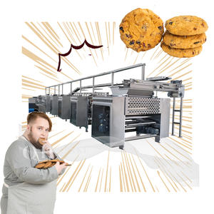 Línea de Producción Automática para Formar Galletas Rellenas con Máquina para Amasar Masa y <span class=keywords><strong>Horno</strong></span> Eléctrico para Planta de Alimentos - Product Image 1