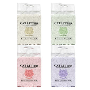 Premium doğal Tofu kedi kumu lavanta kokusu süper topaklanma ve çok kedi hane kullanımı için yıkanabilir tasarım - Product Image 2