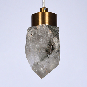 Modern <b>Crystal</b> <b>Chandelier</b> Natural <b>Crystal</b> Pendant Hanging Lighting for Villa Foyer & Corridor Factory Direct Custom Wholesale - Product Image 5