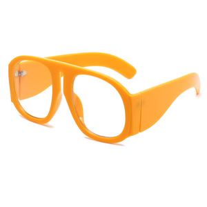 Fashion Lady Decorative Mirror Fashion Street <b>Photo</b> Personality Color Matching <b>Large</b> <b>Frame</b> Flat Glasses - Product Image 4