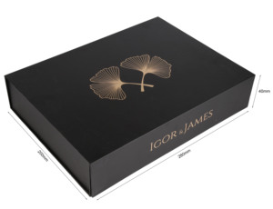 Scatole di Cartone di Lusso per Confezioni Regalo di Abbigliamento, Nero Opaco con Logo Personalizzato, Scatola di Carta per Magliette con Coperchio Magnetico - Product Image 3