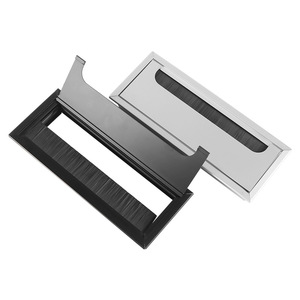 Boîte de câblage de bureau moderne en alliage d'aluminium avec couvercle décoratif perforé pour hôtels et salons - Product Image 6
