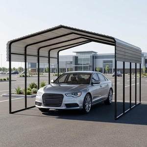 Kits de <span class=keywords><strong>garage</strong></span> préfabriqués 12x20 pour extérieur, abris de <span class=keywords><strong>voiture</strong></span>, protection de véhicules importés, vente en gros à bas prix, abris portables en métal - Product Image 2