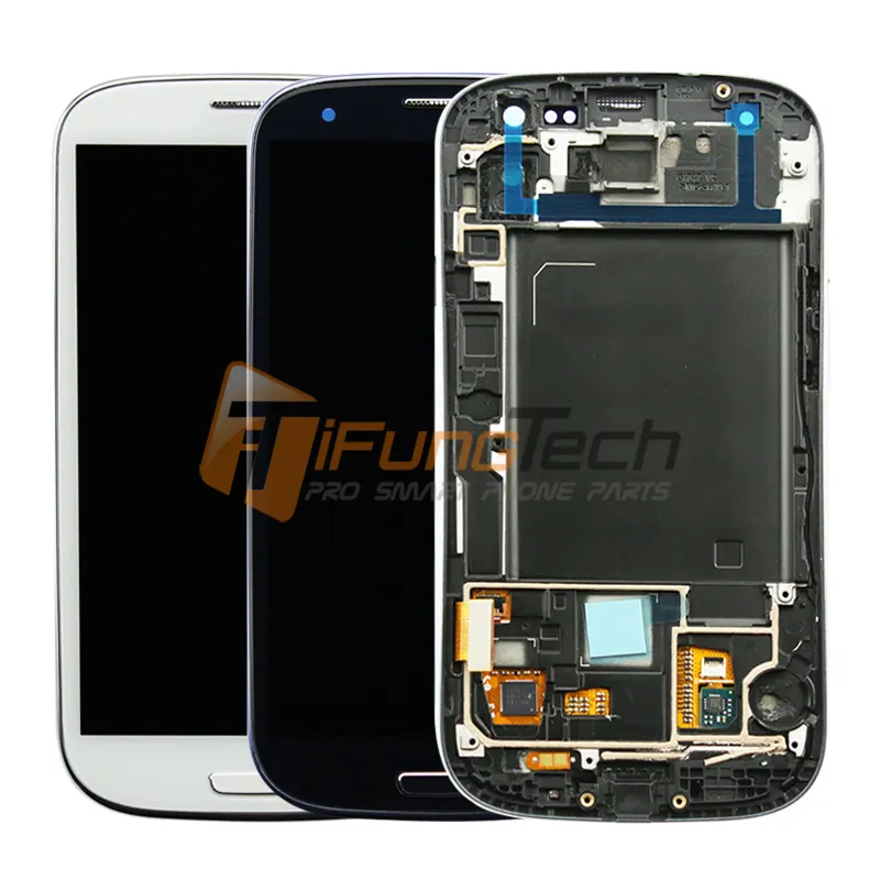 New Lcd Screen For Samsung Galaxy S3 Lcd, For Samsung I9300 Galaxy S III Replacement Parts Lcd Touch Screen Digitizer with Farme