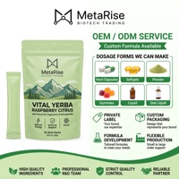 OEM Personalizado Yerba Mate en Polvo Instantáneo con Vitaminas, Sin Gluten, a Base de Hierbas, 30 Sobres, Bebida de Apoyo Inmunológico para Adultos