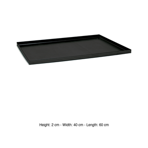 ถาดอบเหล็กสีน้ำเงินทรงสี่เหลี่ยม 60 × 40 × 2 ซม. มุมตรง - Product Image 3
