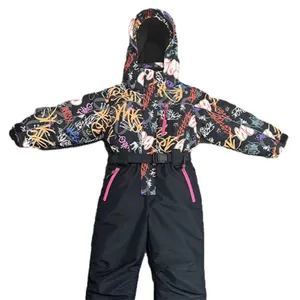 Winter Waterproof Set Printed Fleece Kids Unisex Support Toddler Lining 3 In 1 Oem Ski Wear