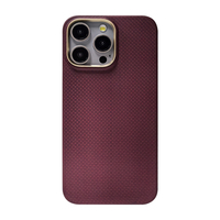 Coque de téléphone de luxe antichoc pour 14 Pro 14 Pro Max, fine, légère, en fibre de carbone, avec anneau magnétique