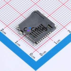 XDFP-0915-0120 SD Card / Memory Card Connector SMD Connector Self-Return Type MicroSD Card (TF Card) 1.8mm - Product Image 2